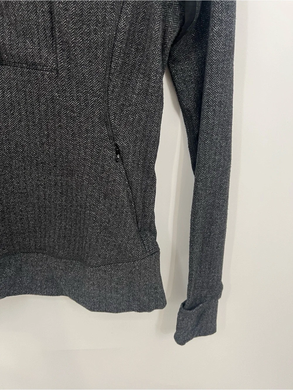 lululemon athletica Think Fast Zip Pullover heathered herringbone